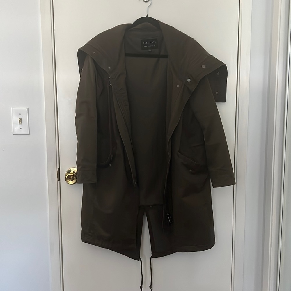 All saints olive/khaki jacket size 2
